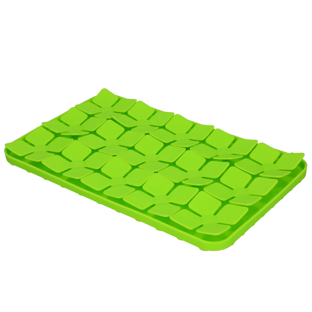 Eat Slow Live Longer Lick Mat Flower Groen 21 x 34 cm - afbeelding 3