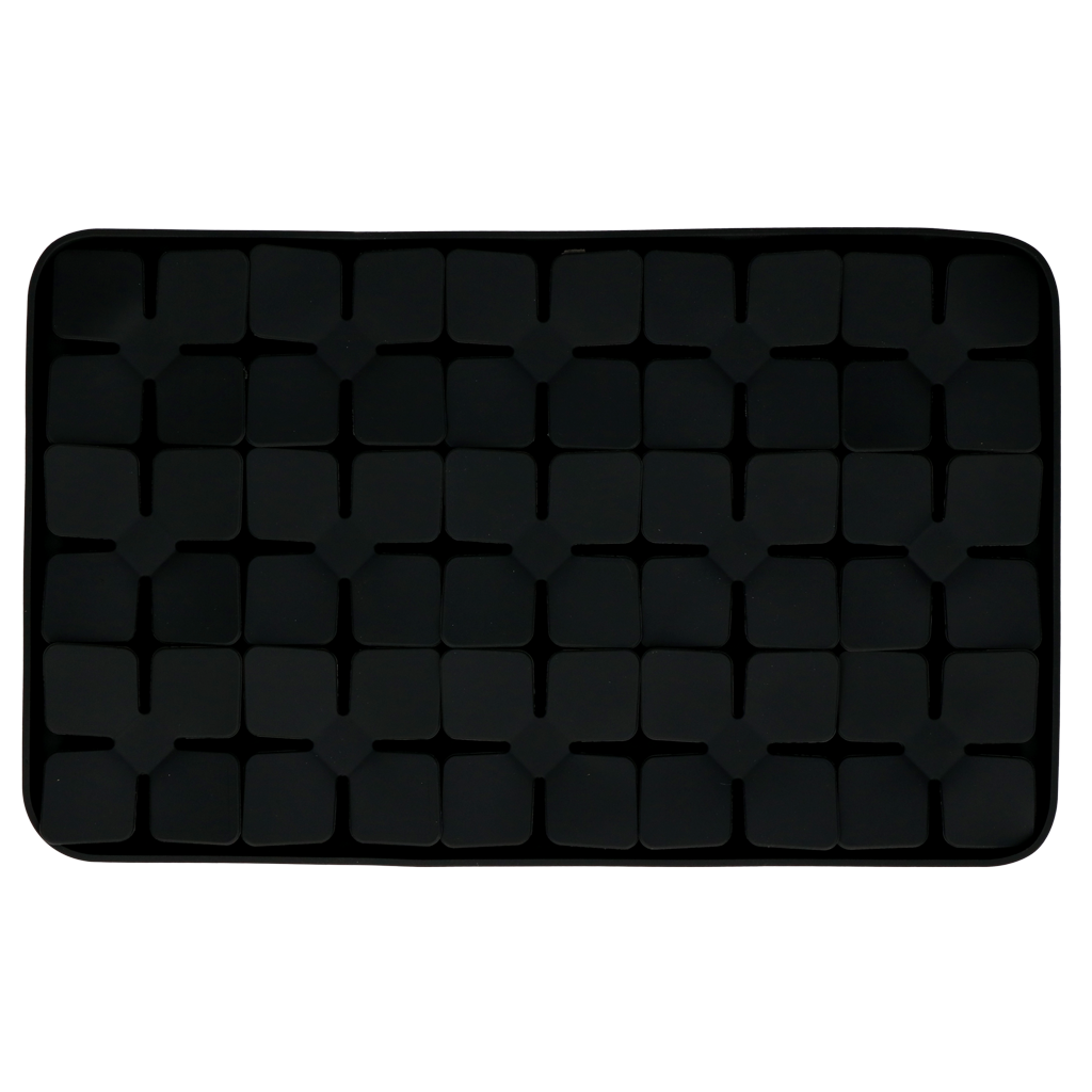 Eat Slow Live Longer Lick Mat Flower Grijs 21 x 34 cm - afbeelding 2
