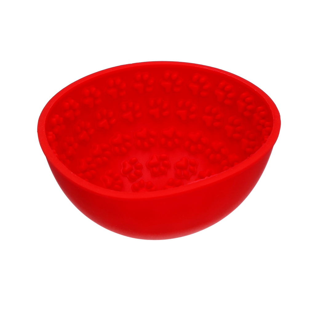 Eat Slow Live Longer Lick Mat Wobble Bowl Rood - 17 cm - afbeelding 3