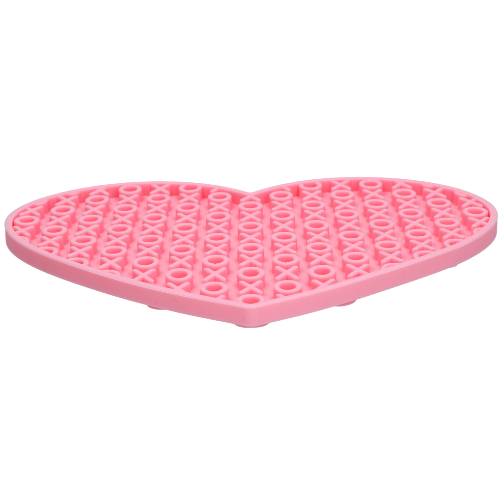 Eat Slow Live Longer Lick Mat Lovely Heart Roze 19 x 23 cm - afbeelding 3