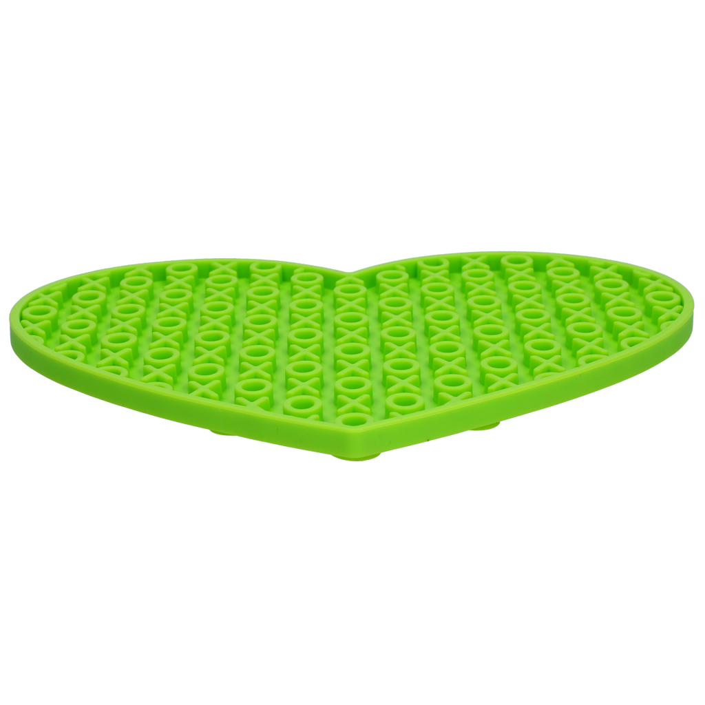 Eat Slow Live Longer Lick Mat Lovely Heart Groen 19 x 23 cm - afbeelding 3