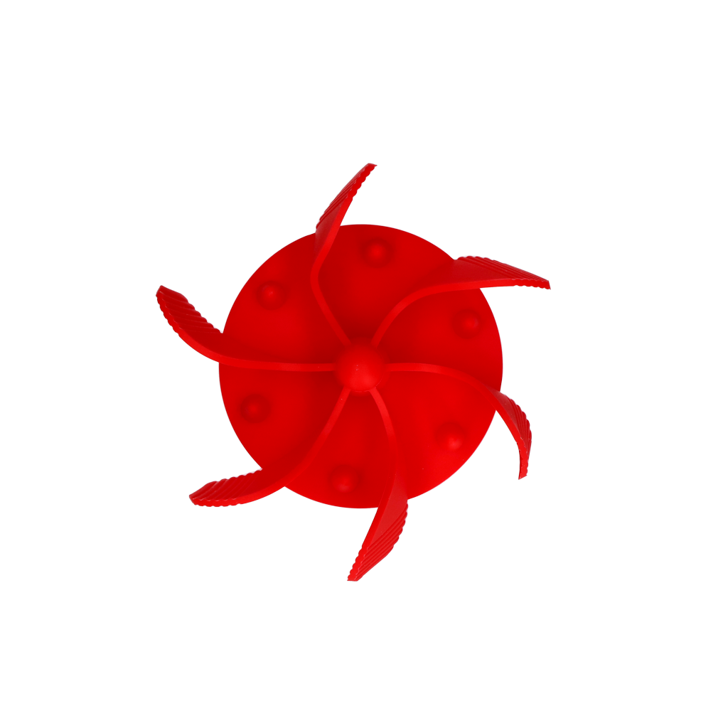 Eat Slow Live Longer Gobble Stopper Rood M - Anti-schrok inzetstuk - afbeelding 3