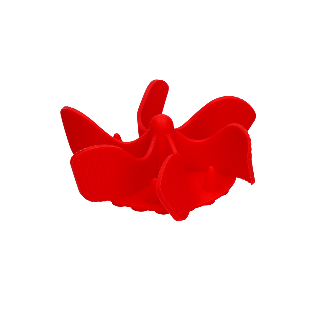 Eat Slow Live Longer Gobble Stopper Rood M - Anti-schrok inzetstuk - afbeelding 2