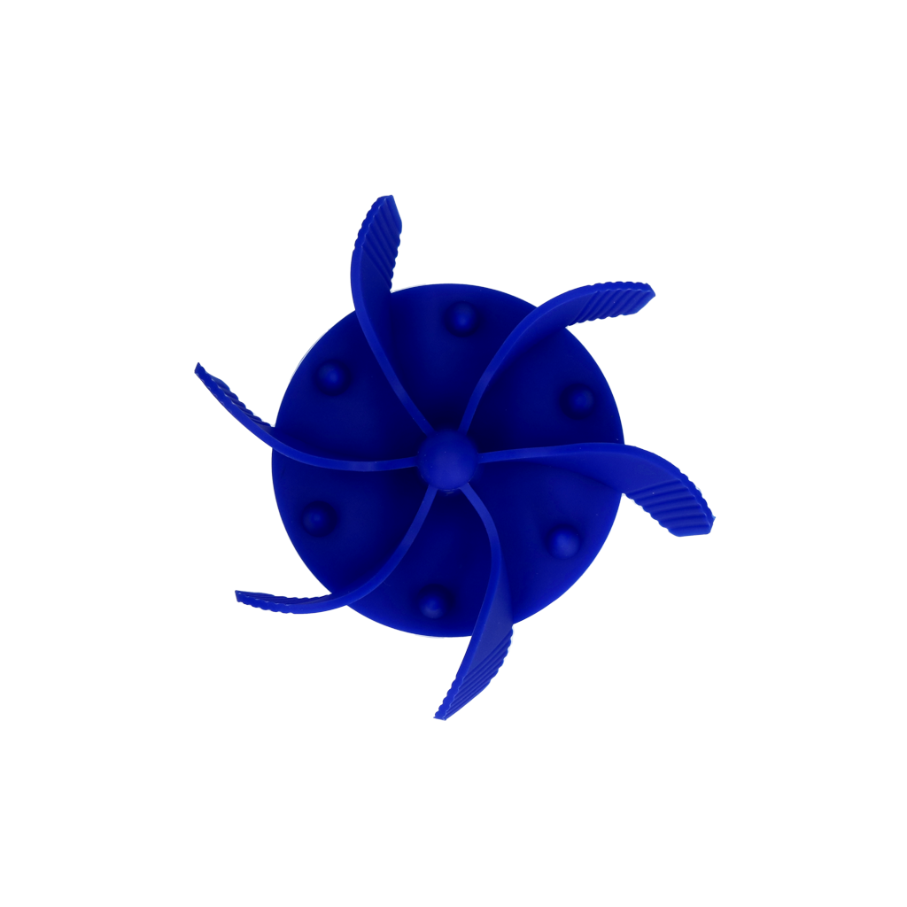 Eat Slow Live Longer Gobble Stopper Blauw L - Anti-schrok inzetstuk - afbeelding 2