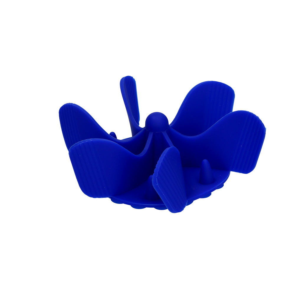 Eat Slow Live Longer Gobble Stopper Blauw L - Anti-schrok inzetstuk - afbeelding 3