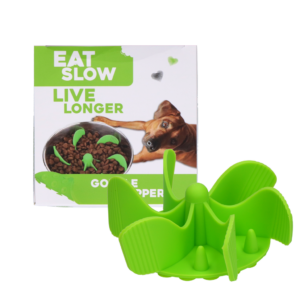 Eat Slow Live Longer Gobble Stopper Groen M - Anti-schrok inzetstuk