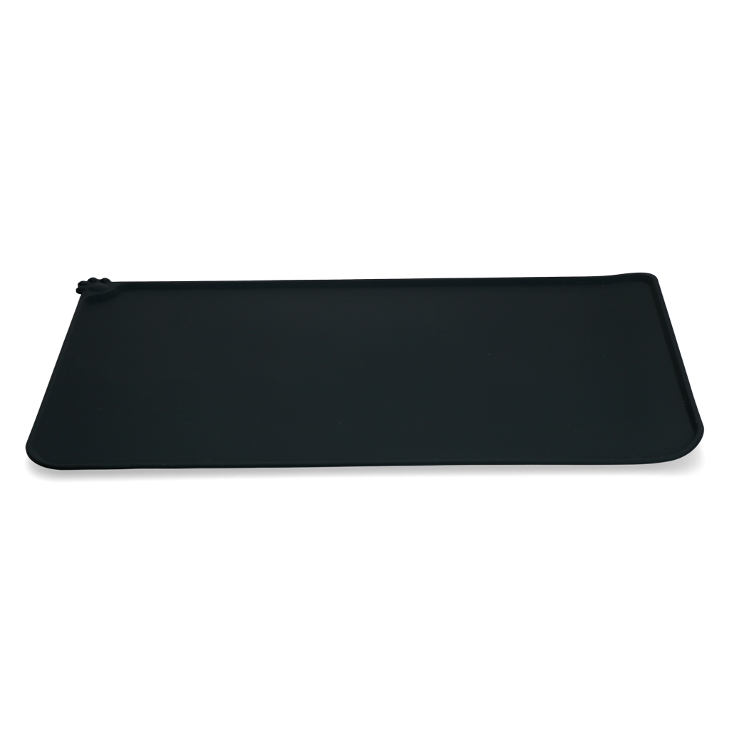 Eat Slow Live Longer Spill Mat S Grijs - Anti-knoei mat voor huisdieren - afbeelding 3