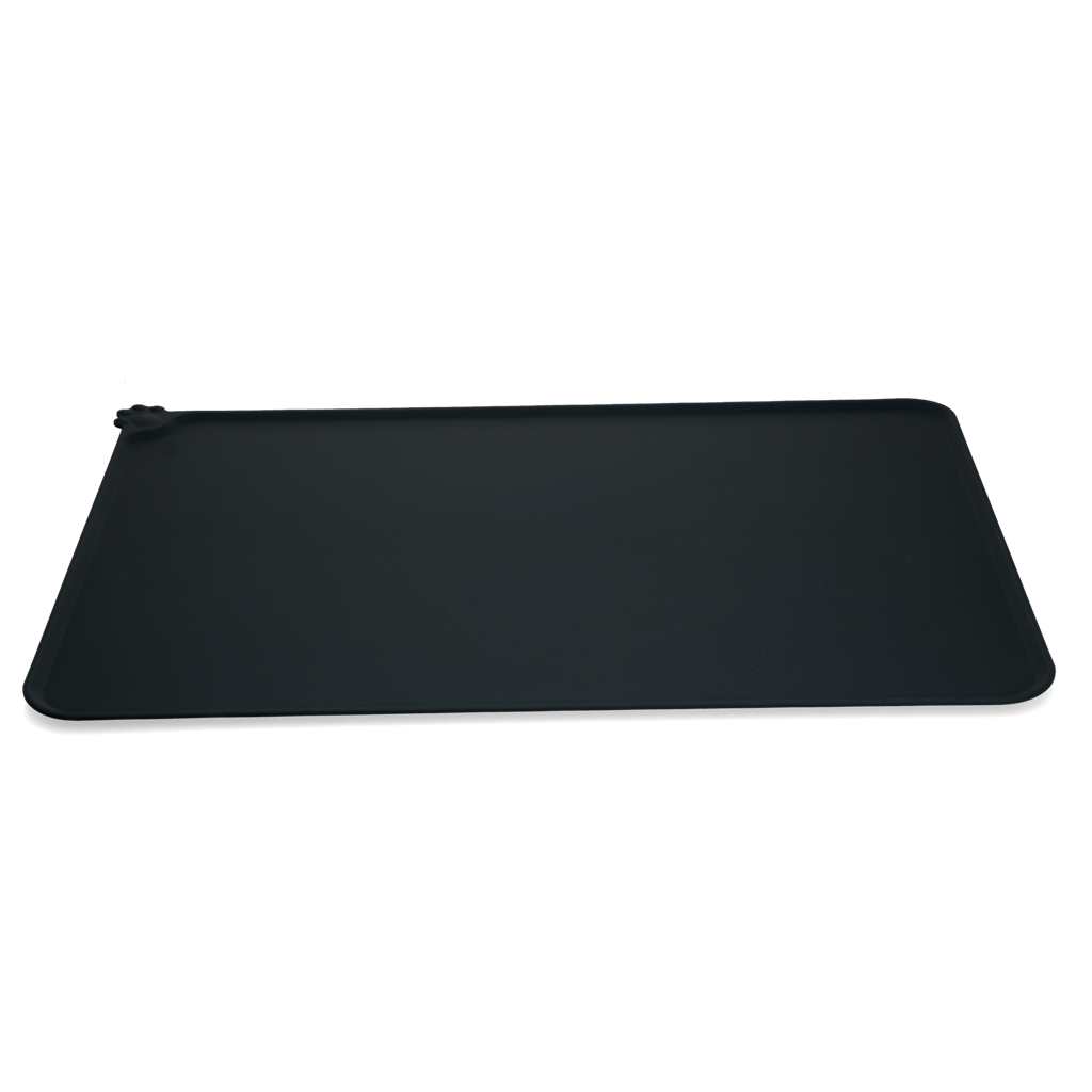 Eat Slow Live Longer Spill Mat M Grijs - Anti-knoei mat voor honden en katten - afbeelding 3