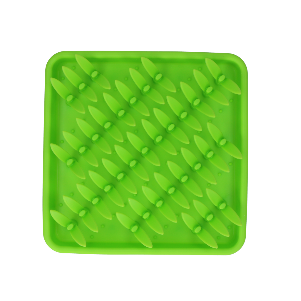 Eat Slow Live Longer Snuffelmat Gras - Siliconen Snuffelmat voor Honden - afbeelding 3
