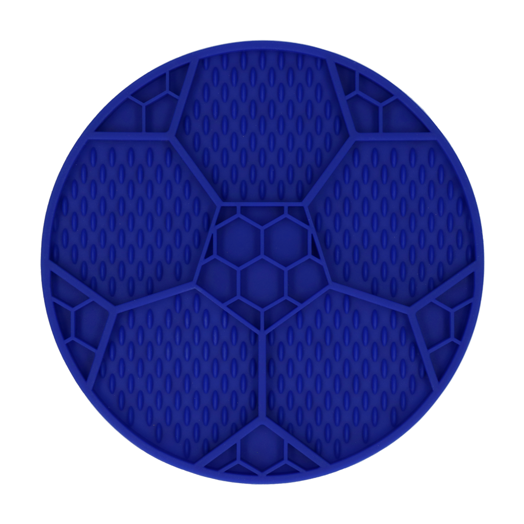 Eat Slow Live Longer Lick Mat Soccer Ball Blauw Ø 22 cm - afbeelding 2