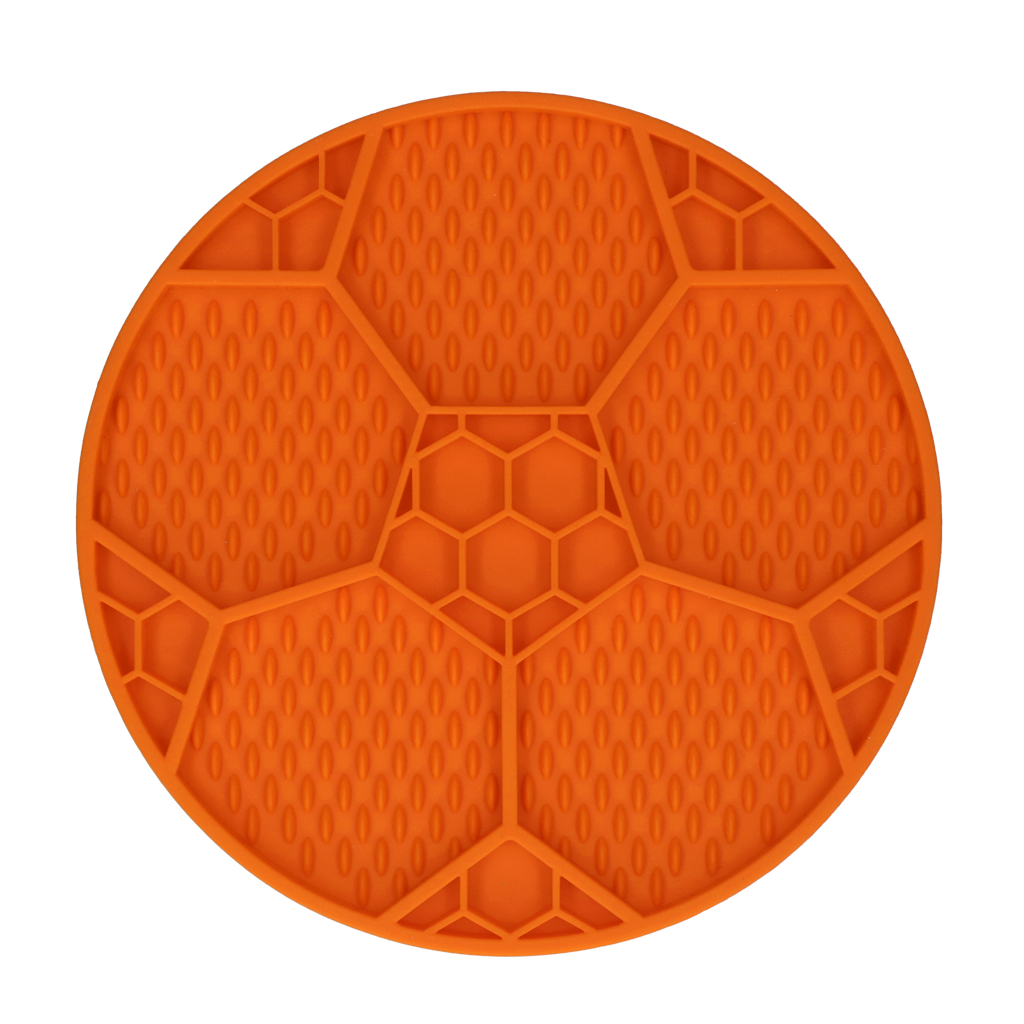 Eat Slow Live Longer Lick Mat Soccer Ball Oranje 22 cm (Limited Edition WK) - afbeelding 3