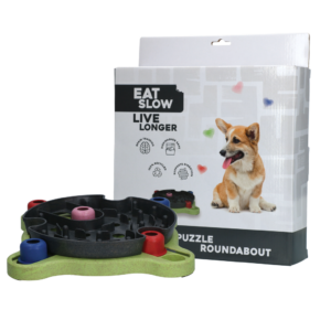 Eat Slow Live Longer Puzzle Roundabout - Voerpuzzel voor Honden