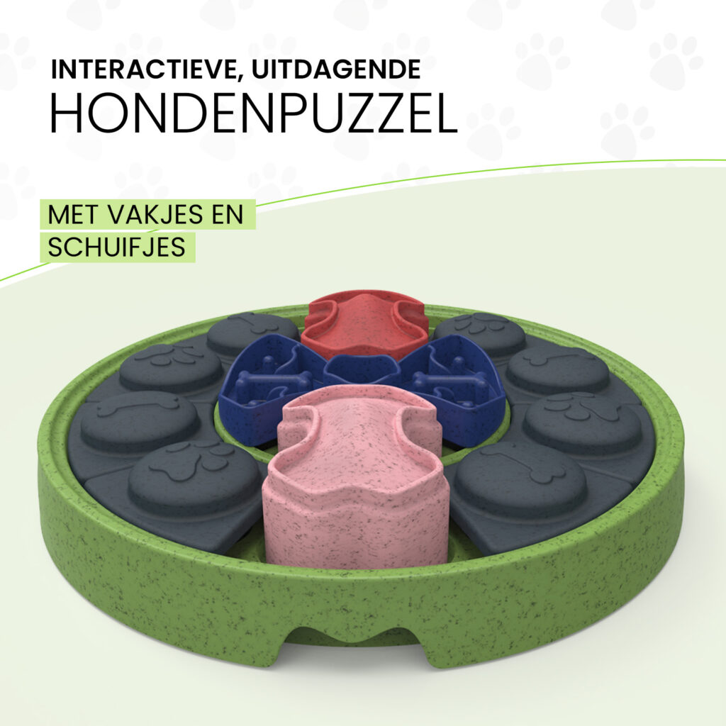 Eat Slow Live Longer Puzzle Disc - Voerpuzzel voor Honden - afbeelding 3