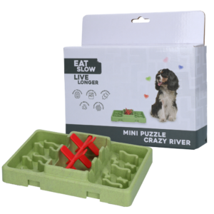 Eat Slow Live Longer Mini Puzzle Crazy River - Voerpuzzel voor Kleine Honden