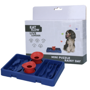 Eat Slow Live Longer Mini Puzzle Rainy Day - Voerpuzzel voor Kleine Honden