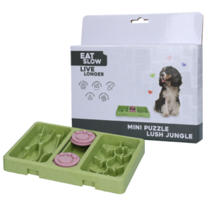 Eat Slow Live Longer Mini Puzzle Lush Jungle - Voerpuzzel voor Kleine Honden