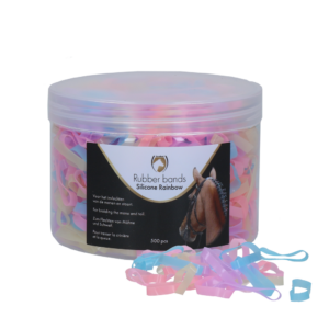 Excellent Horse Rubber Bands Silicone Rainbow - 500 stuks