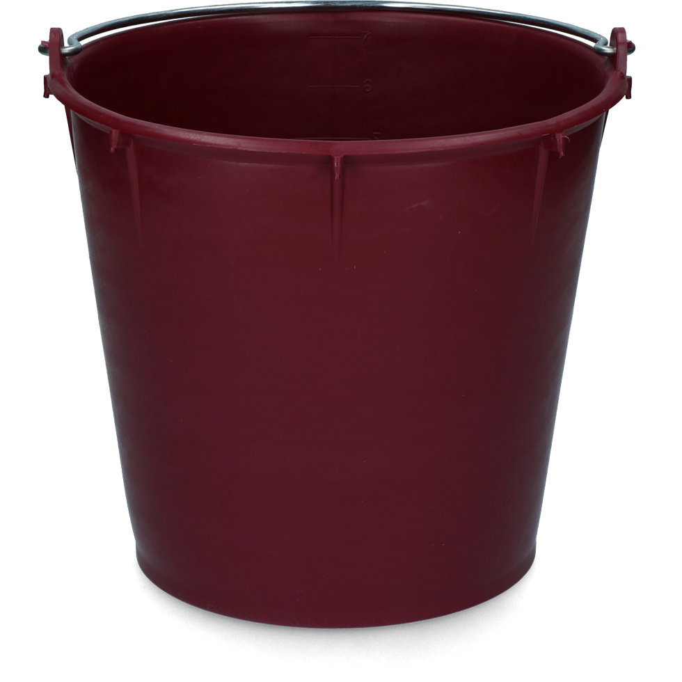 Vplast Emmer 7 l met beugel Bordeaux rood