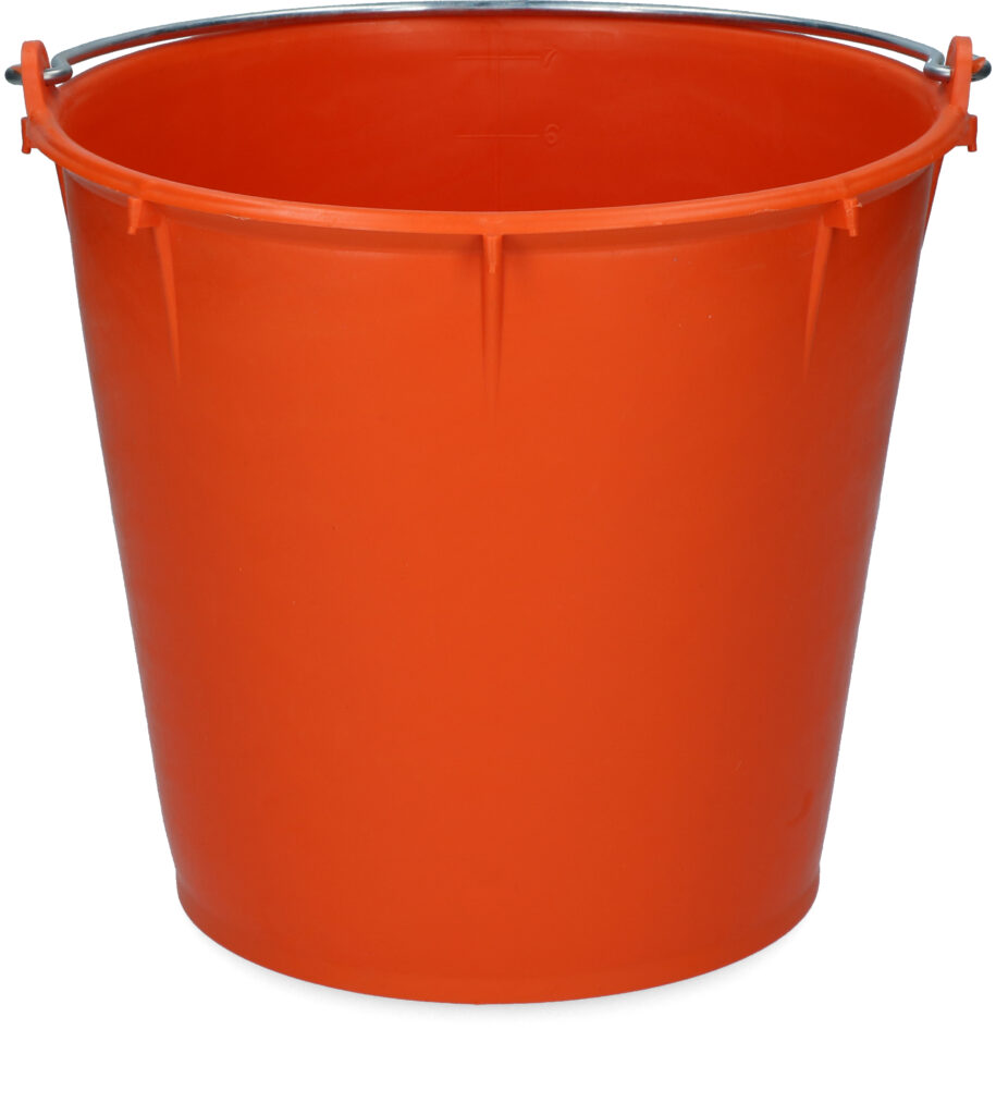 Vplast Emmer 7 l met Beugel Oranje - afbeelding 1