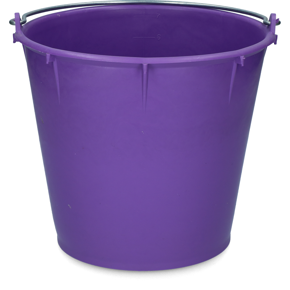 Vplast Emmer 7 l met beugel Paars - afbeelding 1