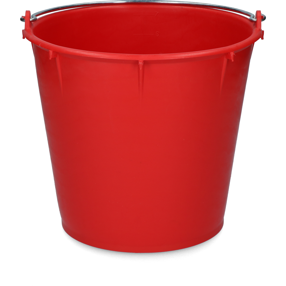 Vplast Emmer 7 l met Beugel Rood - afbeelding 2