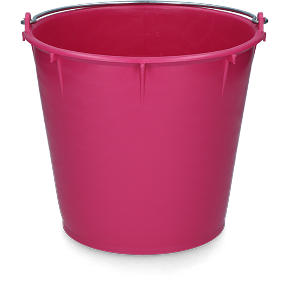 Vplast Emmer 7 l met beugel Roze