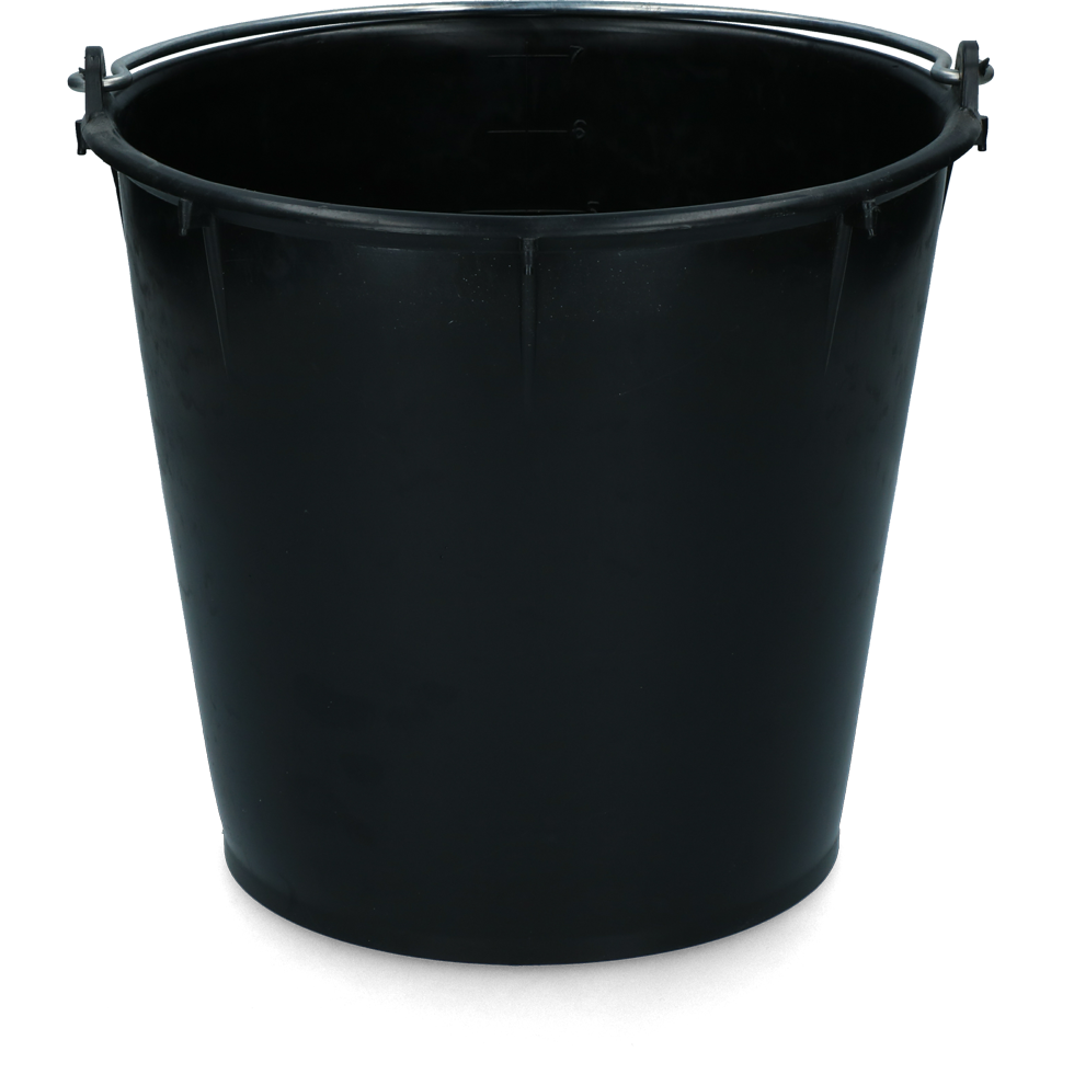 Vplast Emmer 7 l met Beugel Zwart