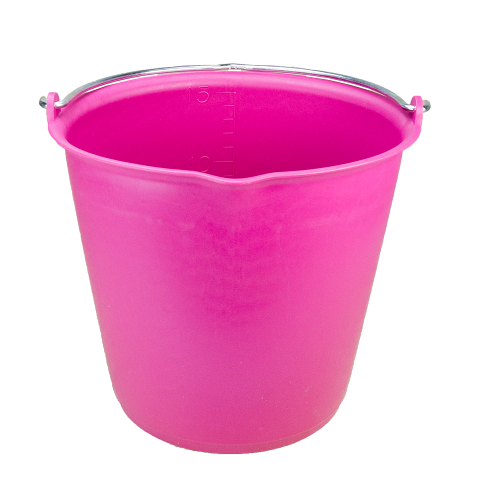 Vplast Emmer 15 l met schenktuit Roze - Sterk en Slagvast - afbeelding 1