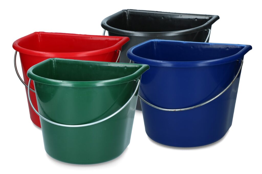 Vplast Emmer met vlakke kant 15 l Rood - Ergonomisch ontwerp - afbeelding 2