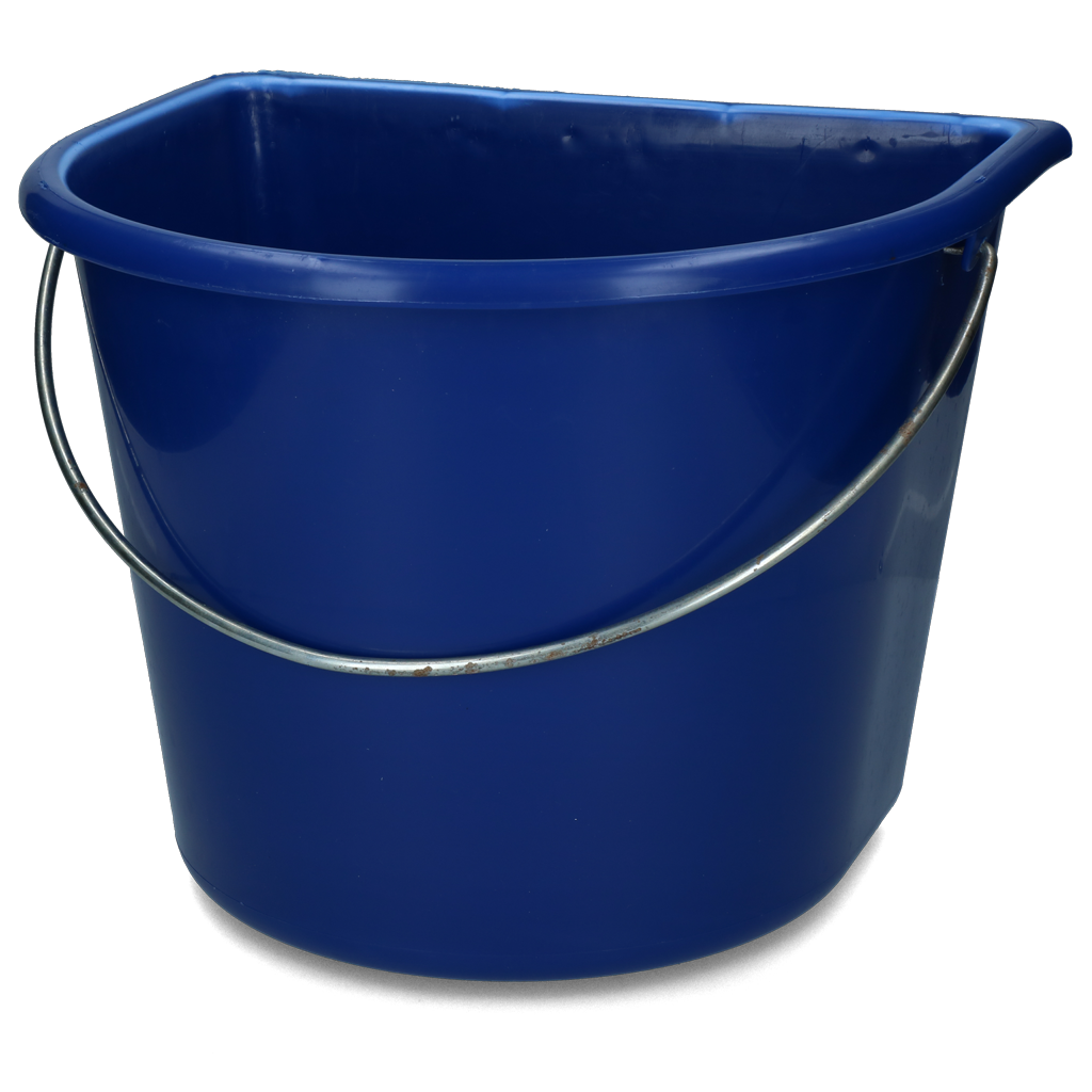 Vplast Emmer met Vlakke Kant 15 l Blauw - afbeelding 1