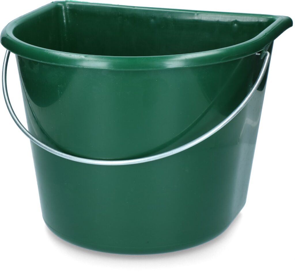 Vplast Emmer met vlakke kant 15 l Groen - Ergonomisch ontwerp - afbeelding 1