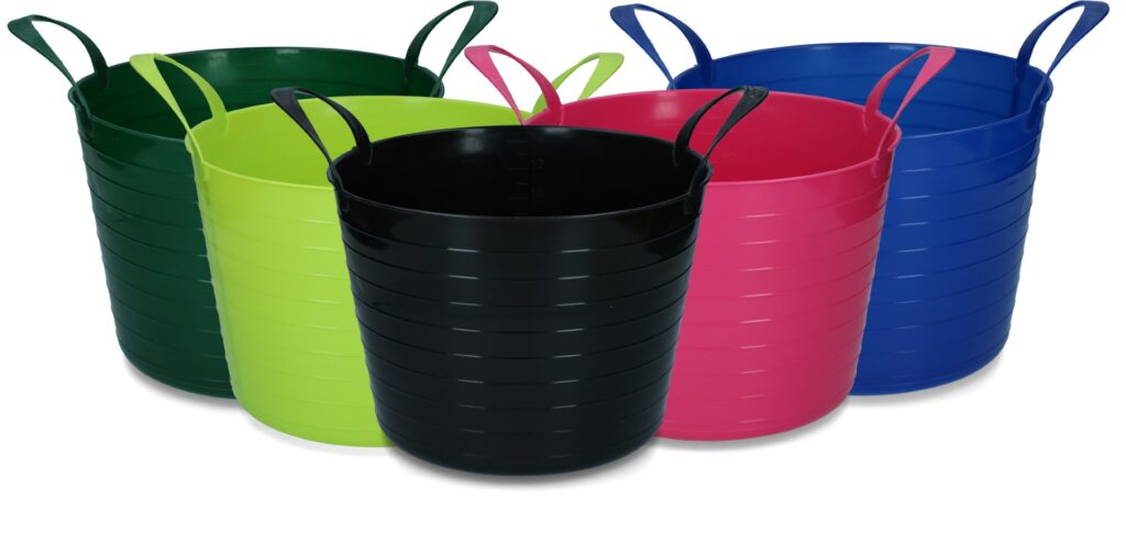 Vplast Emmer V-Trug Flexi 14 l Zwart - Flexibele kunststof emmer - afbeelding 2