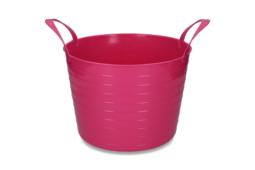 Emmer V-Trug Flexi 14 l Roze van Vplast - afbeelding 1