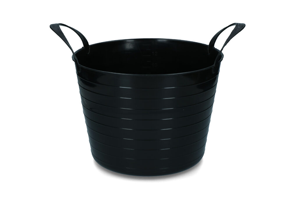 Vplast Emmer V-Trug Flexi 14 l Zwart - Flexibele kunststof emmer - afbeelding 1