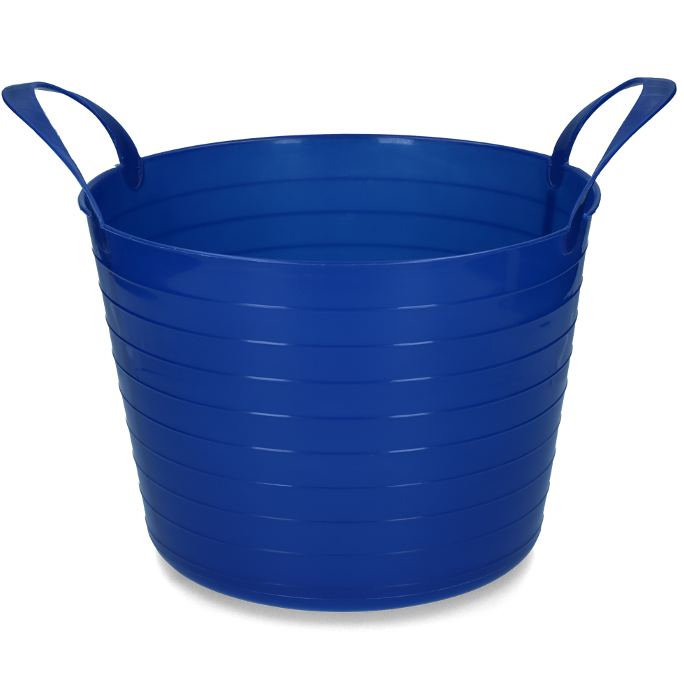 Vplast Emmer V-Trug Flexi 40 l Blauw - Flexibele kunststof emmer
