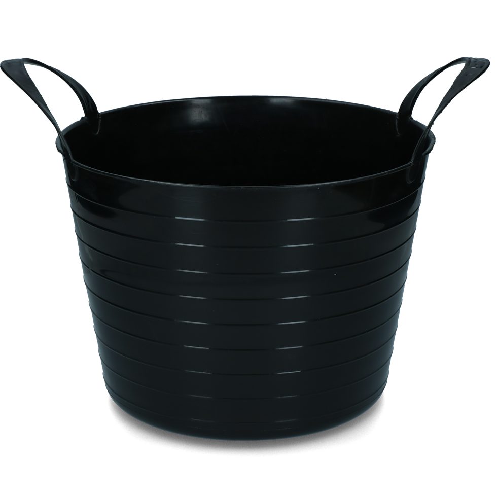 Vplast Emmer V-Trug Flexi 40 l Zwart - Flexibele kunststof emmer