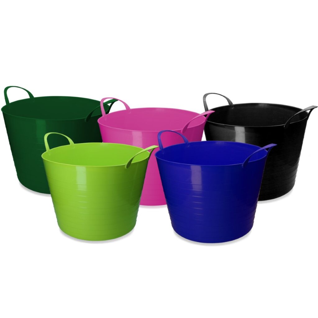 Vplast Emmer V-Trug Flexi 65 l Blauw - Flexibele kunststof emmer - afbeelding 3