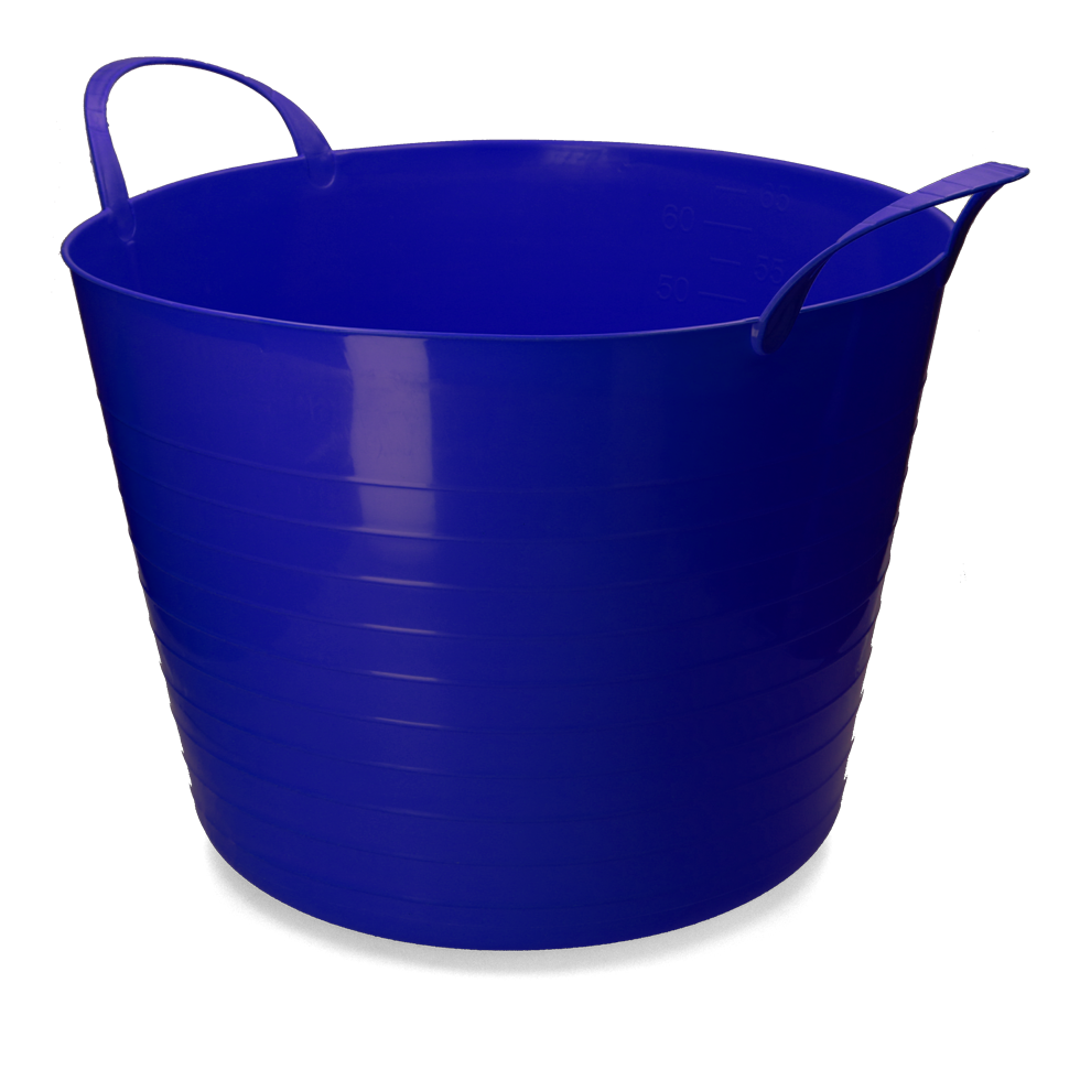 Vplast Emmer V-Trug Flexi 65 l Blauw - Flexibele kunststof emmer - afbeelding 1