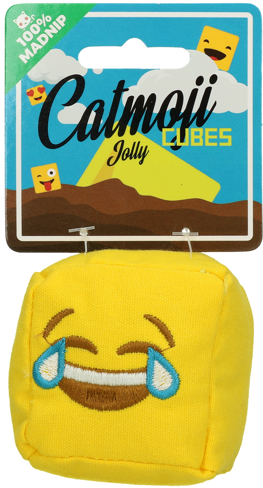 Catmoji Cube Jolly met MADNIP - 7 cm - afbeelding 1