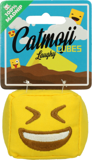 Catmoji Cube Laughy - Speelgoed gevuld met MADNIP voor katten