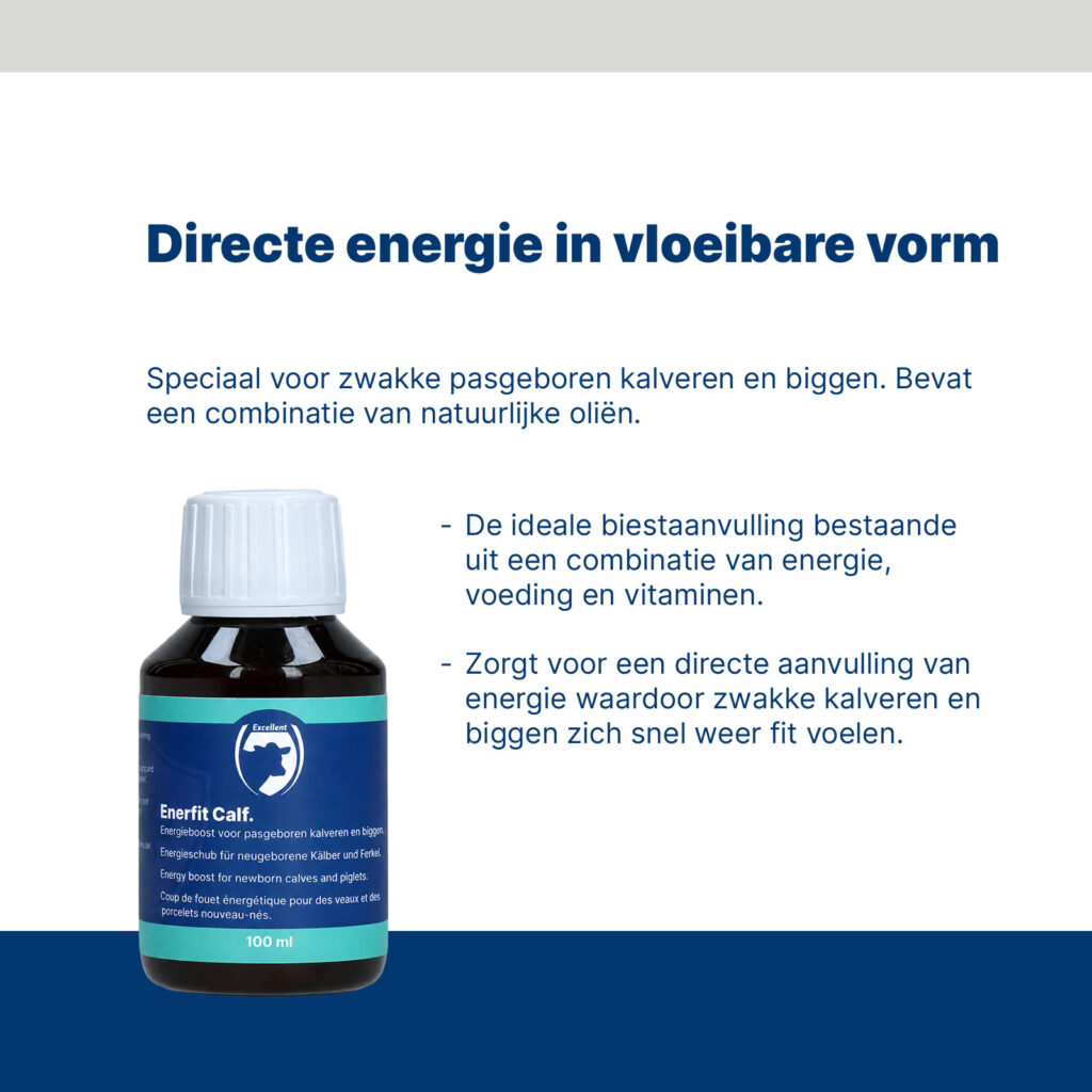Excellent Enerfit Kalf / Big 100 ml - Energie voor pasgeboren kalveren en biggen - afbeelding 2