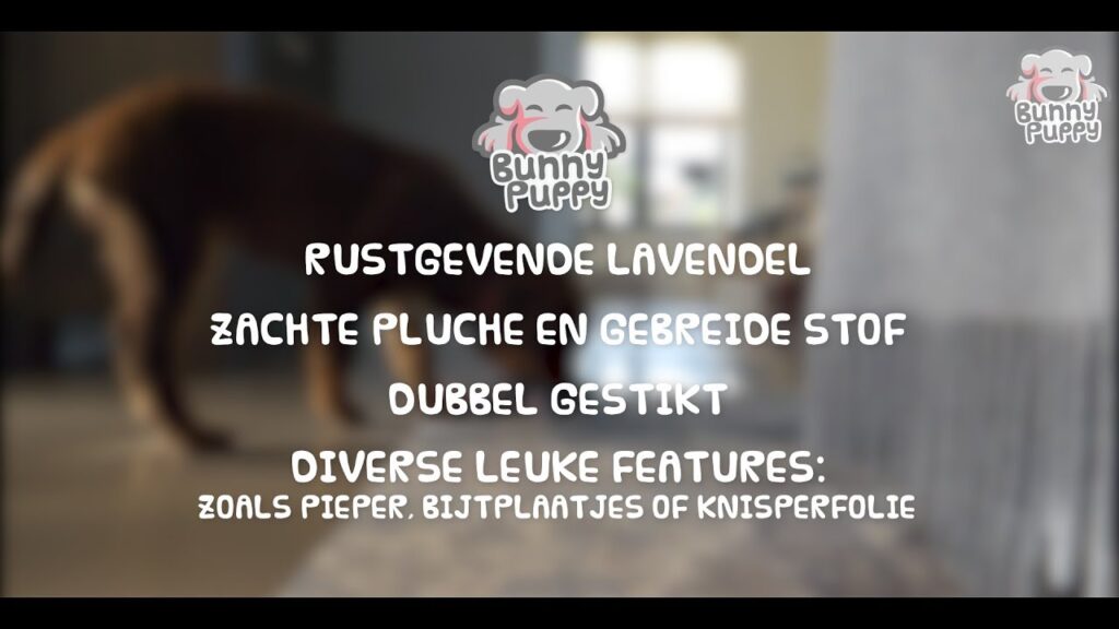 Bunny Puppy Strappy Knuffelkonijntje voor Pups met Lavendel - afbeelding 2