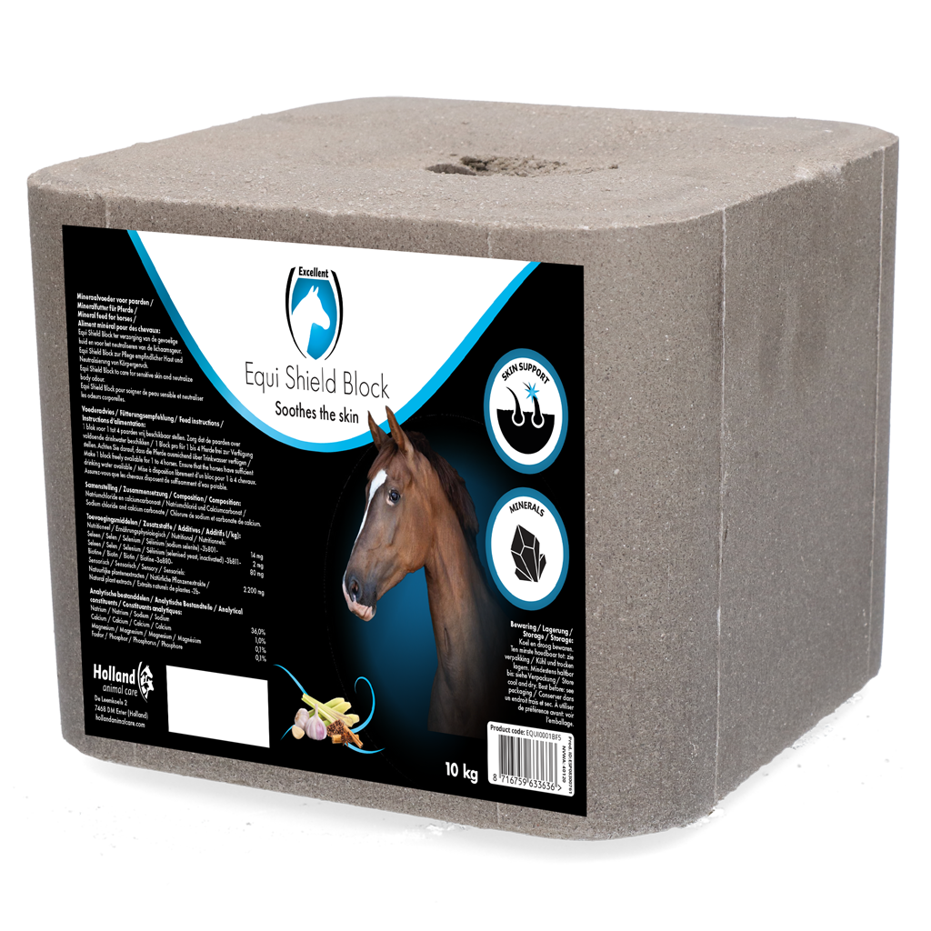 Excellent Horse Shield Block 10 kg - Zoutlikblok voor Paarden