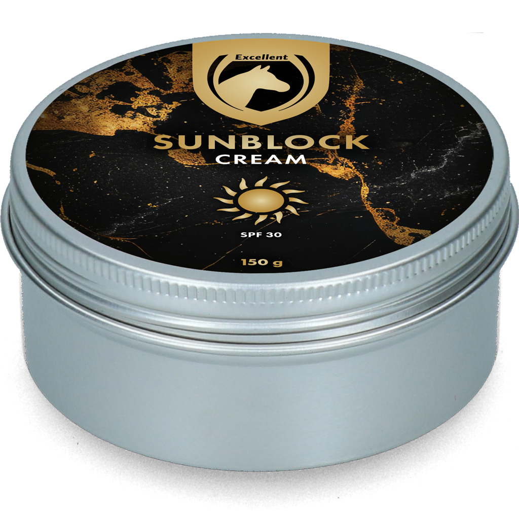 Excellent Horse Sunblock Cream SPF 30 150 g - Zonnebrandcrème voor Paarden - afbeelding 2