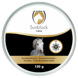 Excellent Horse Sunblock Cream SPF 30 150 g - Zonnebrandcrème voor Paarden