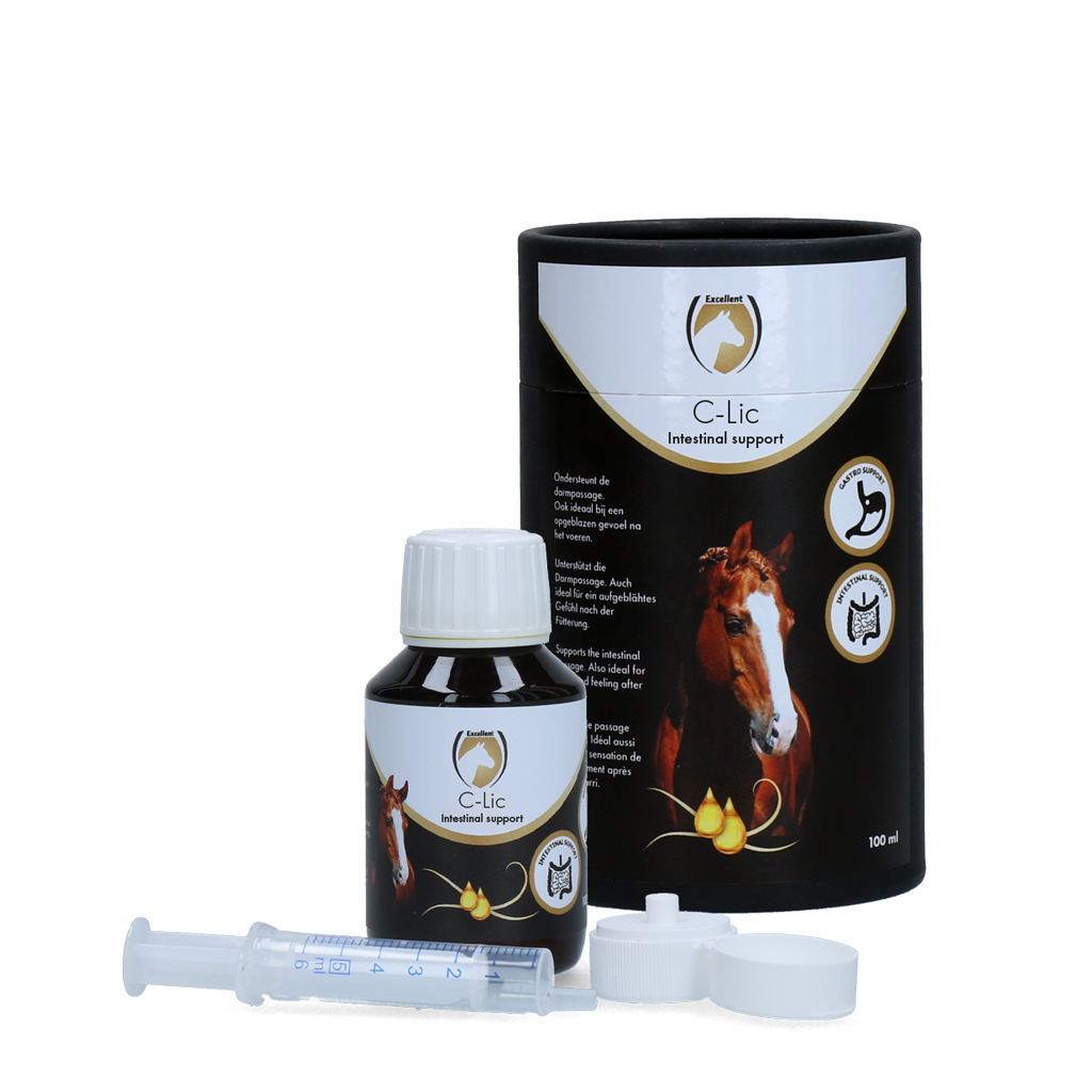 Excellent Horse C-Lic 100 ml - Supplement voor paarden bij opgeblazen gevoel - afbeelding 1