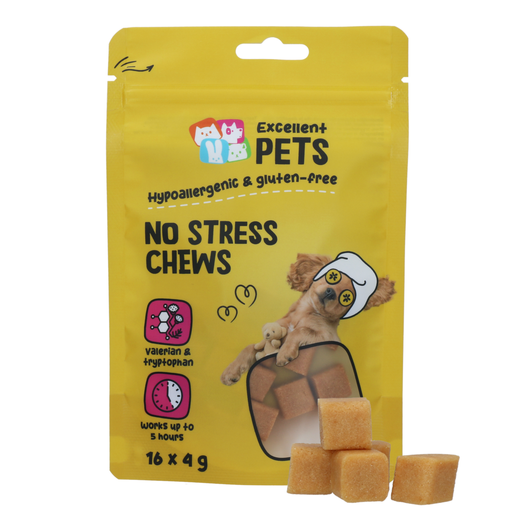 Excellent Pets No Stress Soft Chews 16 x 4 g - Rustgevende Kauwsnoepjes voor Honden - afbeelding 1