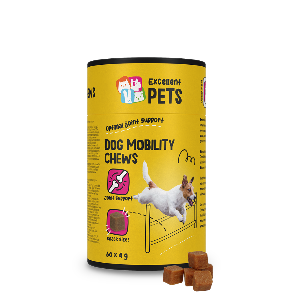 Excellent Pets Dog Mobility Soft Chews 60 Treats - Gewrichtsondersteuning - afbeelding 1