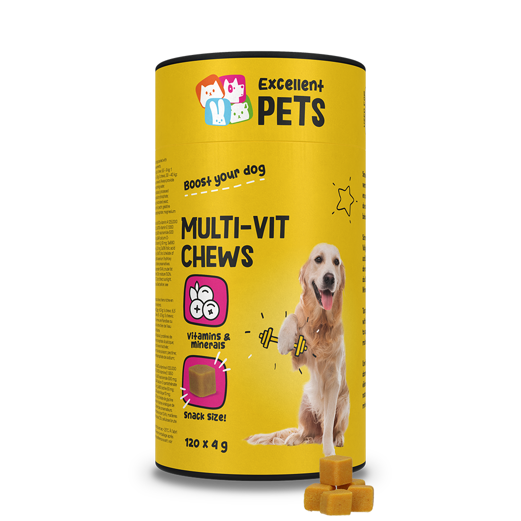 Excellent Pets Multi-Vit Soft Chews 120 Treats voor honden - afbeelding 1