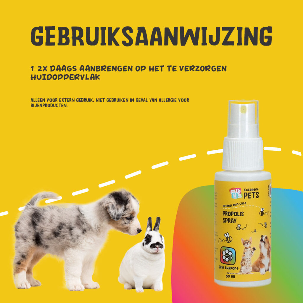 Excellent Pets Propolis Spray 50 ml - Huidverzorging voor Huisdieren - afbeelding 6